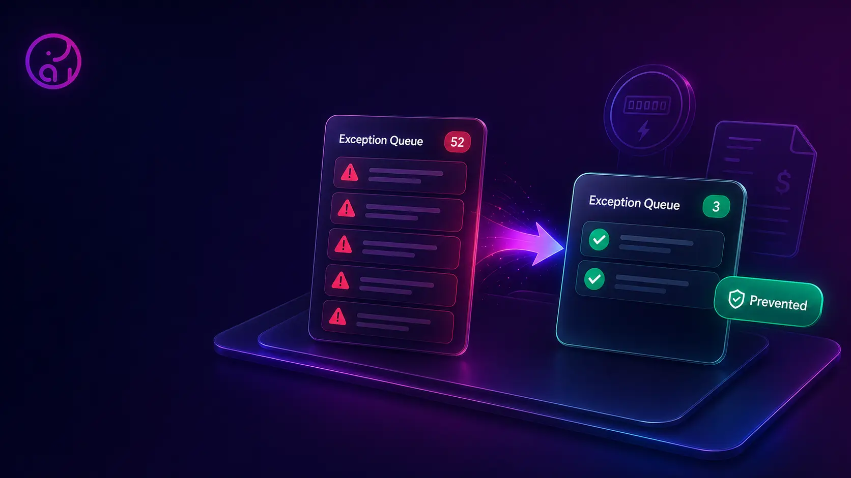 Exception queue dropping from 52 to 3 with cases prevented.